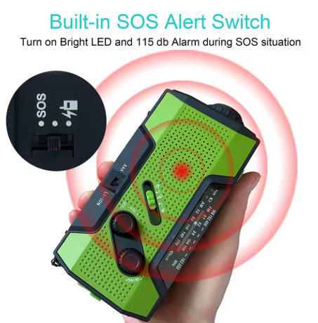 Solar-Powered Emergency Survival Radio