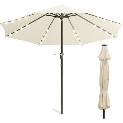Sunlit Solar Patio Umbrella