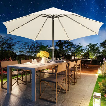 Sunlit Solar Patio Umbrella